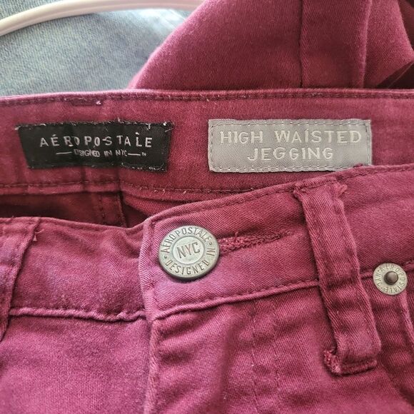 Aèropostale purple high rise jeans - Picture 6 of 6